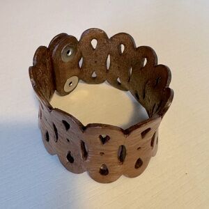 Brown Faux Leather Bracelet